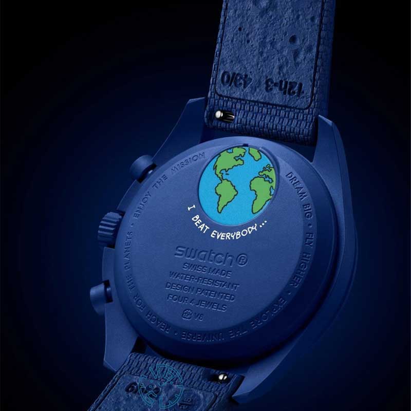 ساعت مچی مردانه زنانه امگا سواچ OMEGA SWATCH MISSION TO EARTHPHASE MOONSHINE GOLD