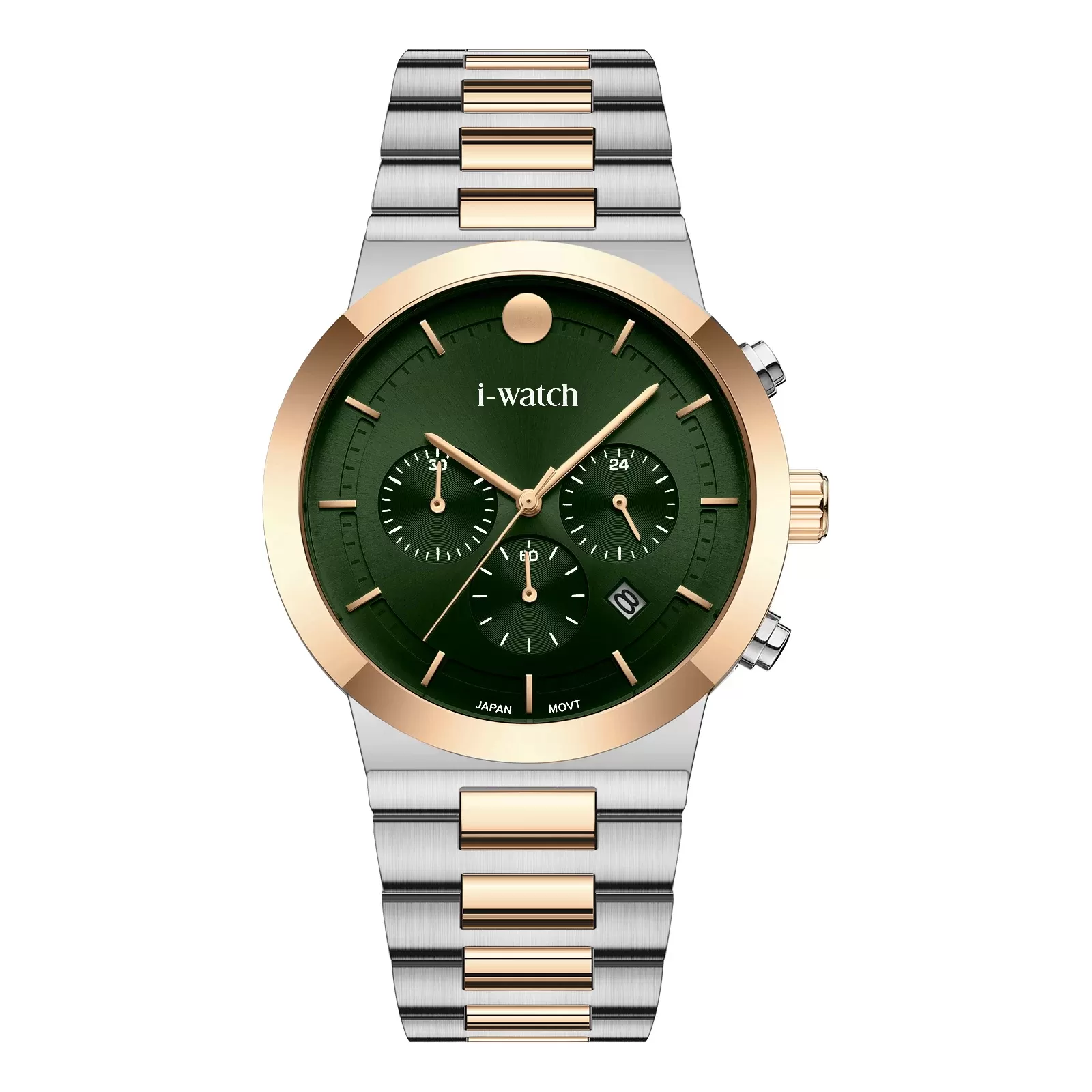 ساعت مچی برند iWatch مدل 190321M بند استیل طلایی
