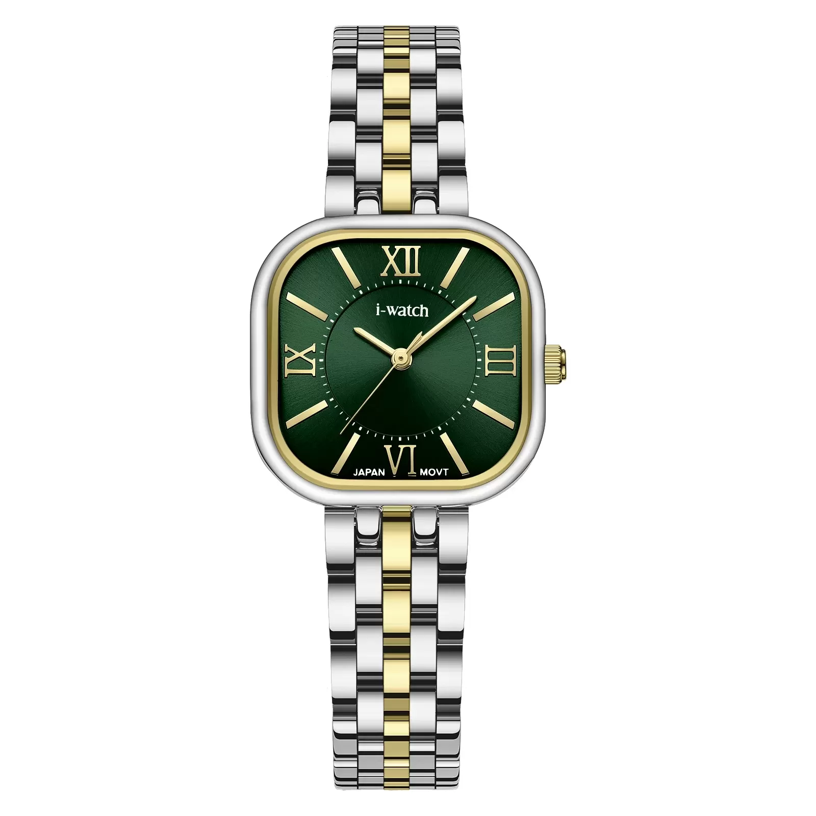 ساعت مچی زنانه iWatch مدل 190287L طلایی بند استیل