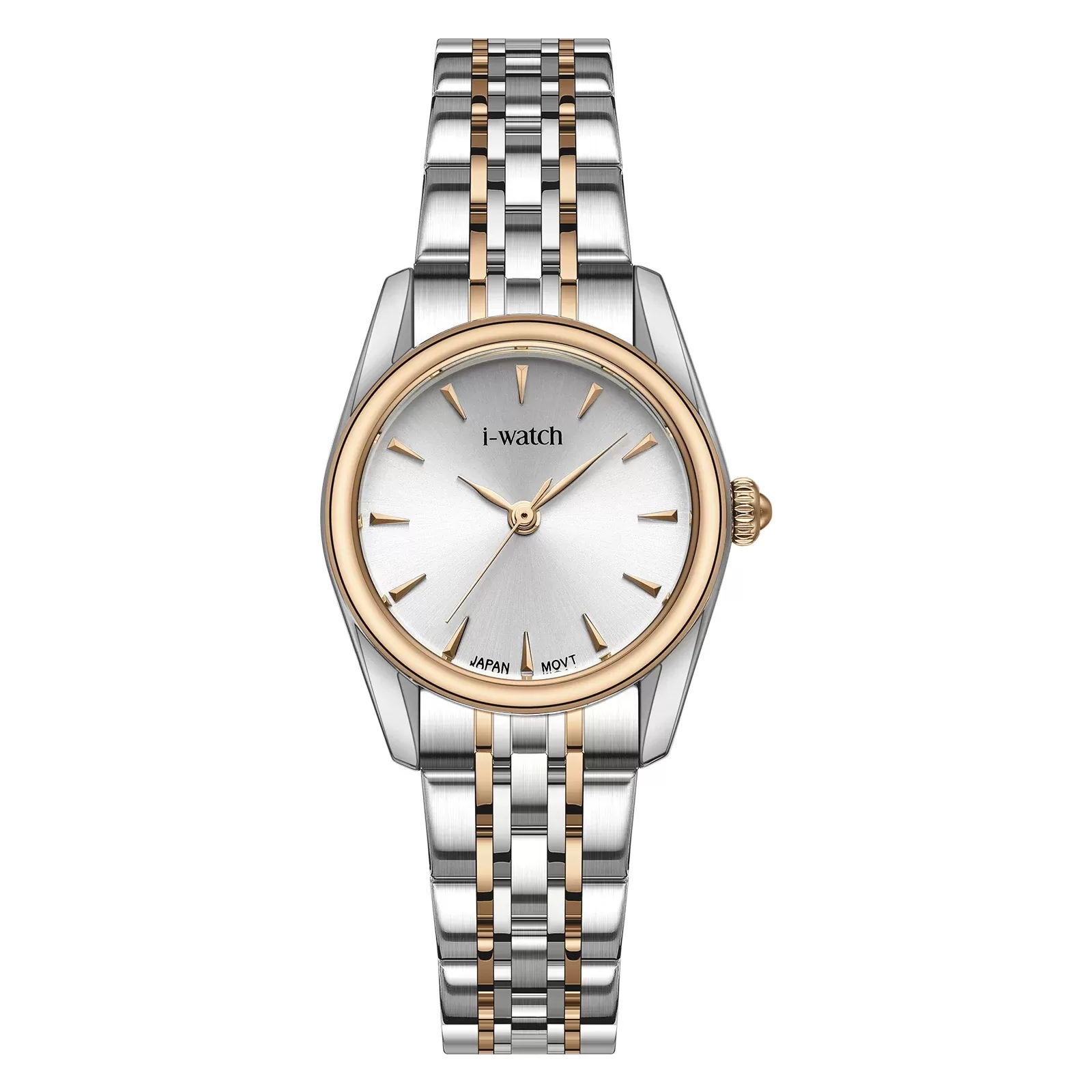 ساعت مچی زنانه iWatch مدل 190290L طلایی بند استیل