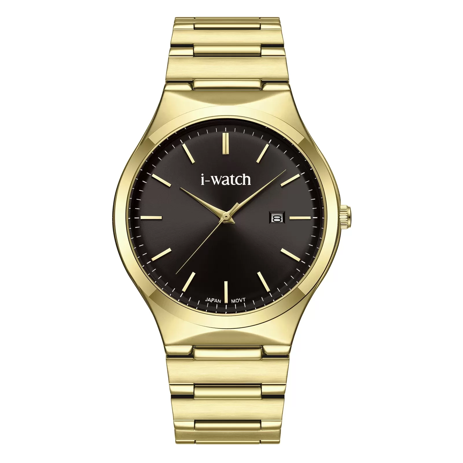 ساعت مچی iWatch مدل 190330M بند استیل طلایی