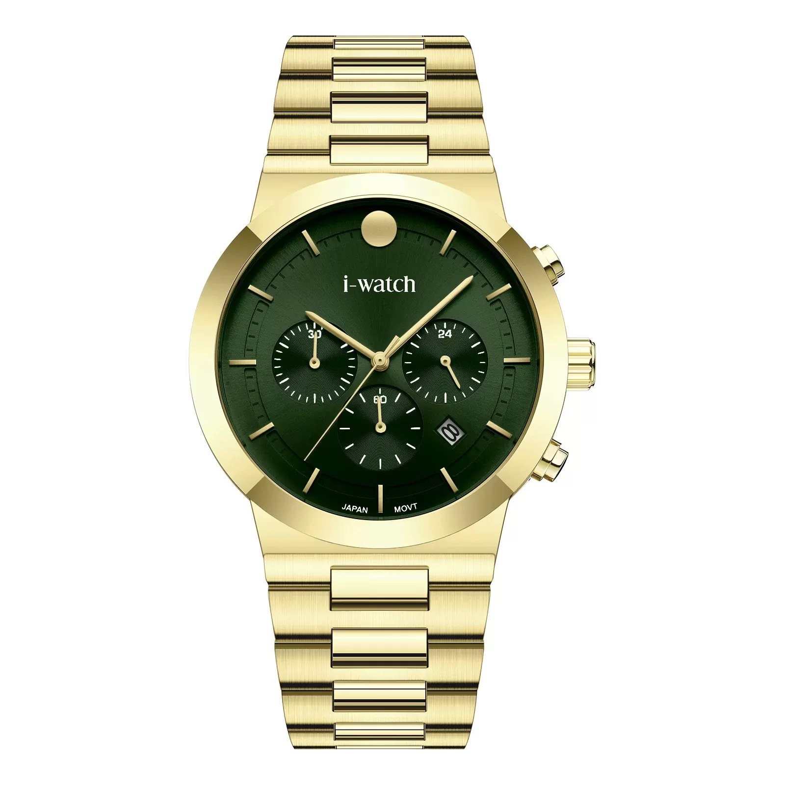 ساعت مچی برند iWatch مدل 190321M بند استیل طلایی