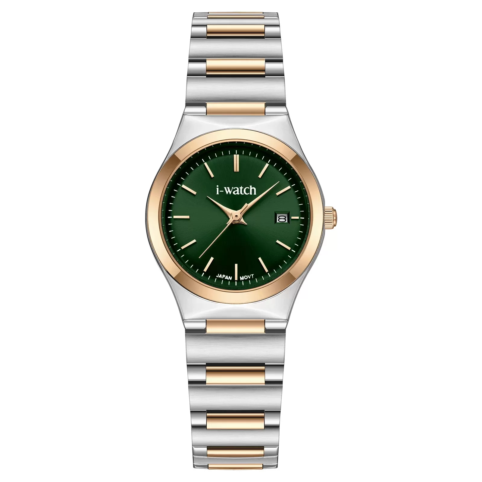 ساعت مچی iWatch مدل 190330L بند استیل طلایی