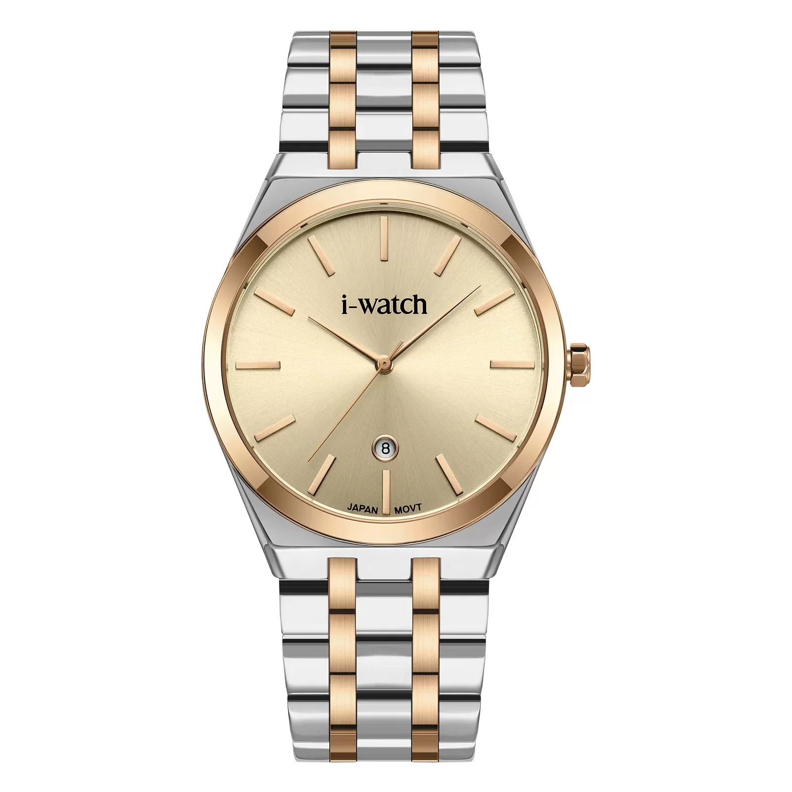 ساعت مچی iWatch مدل 190331M طلایی با بند استیل