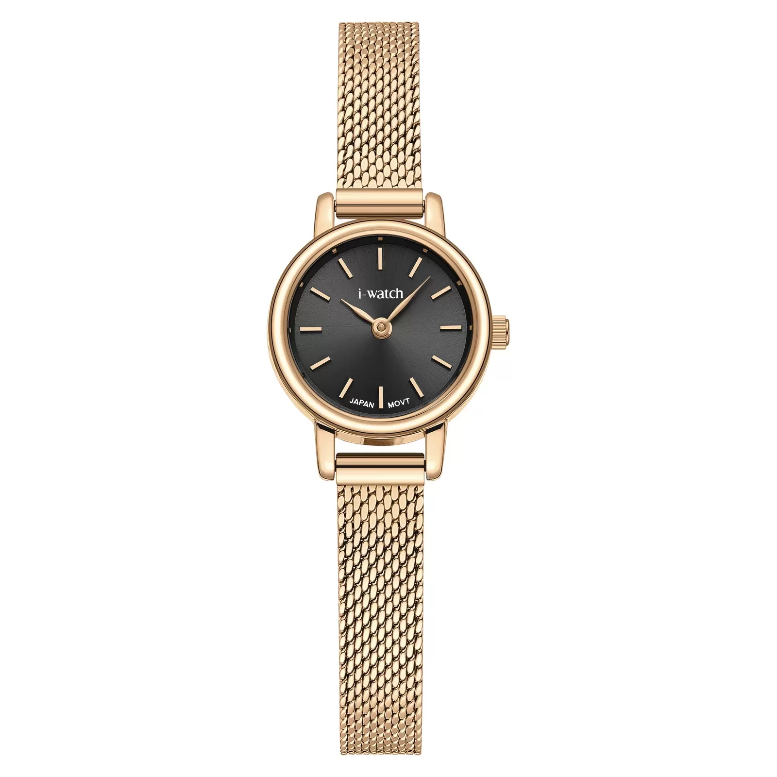 ساعت مچی زنانه برند iWatch مدل 190338L بند استیل طلایی
