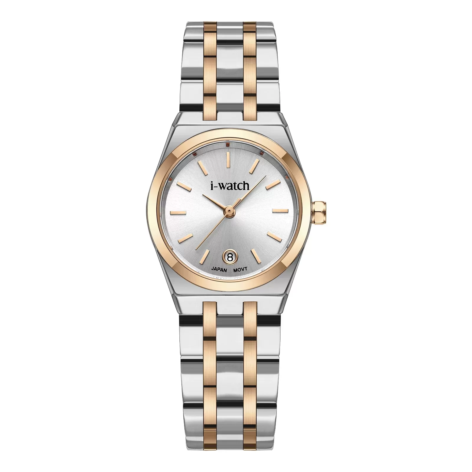 ساعت مچی iWatch مدل 190331L طلایی بند استیل