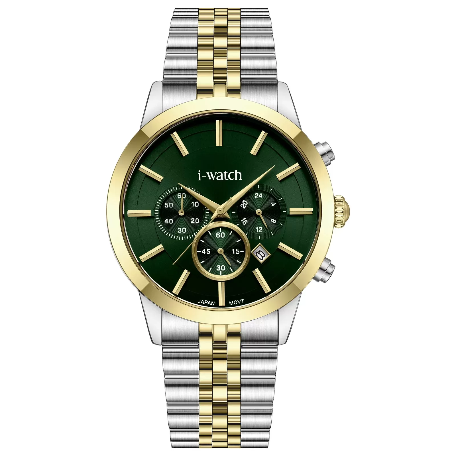 ساعت مچی iWatch مدل 190307M بند استیل طلایی