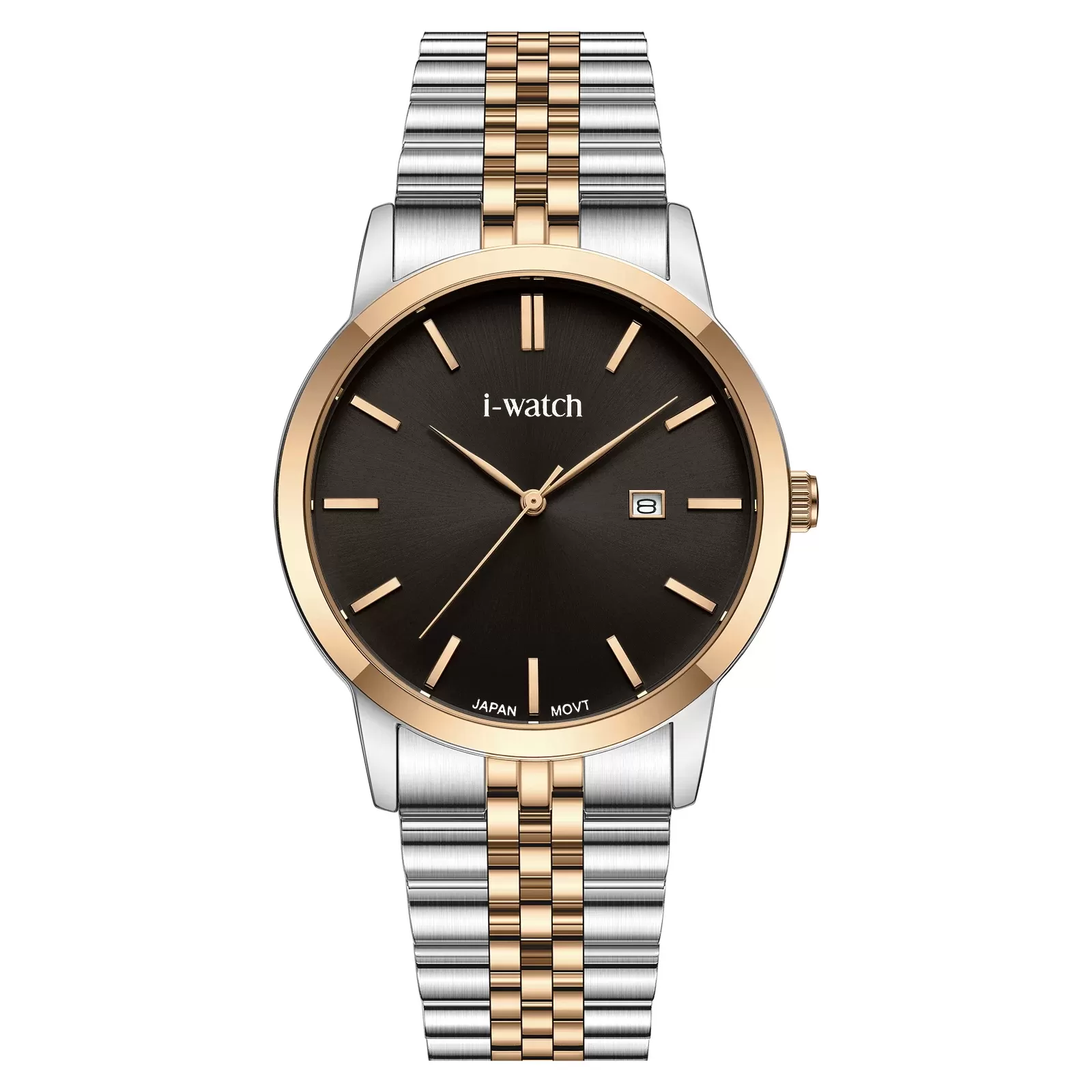 ساعت مچی iWatch مدل 190334M طلایی با بند استیل