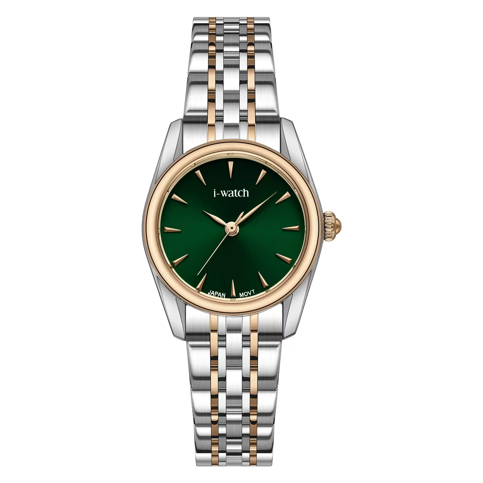 ساعت مچی زنانه iWatch مدل 190290L طلایی بند استیل