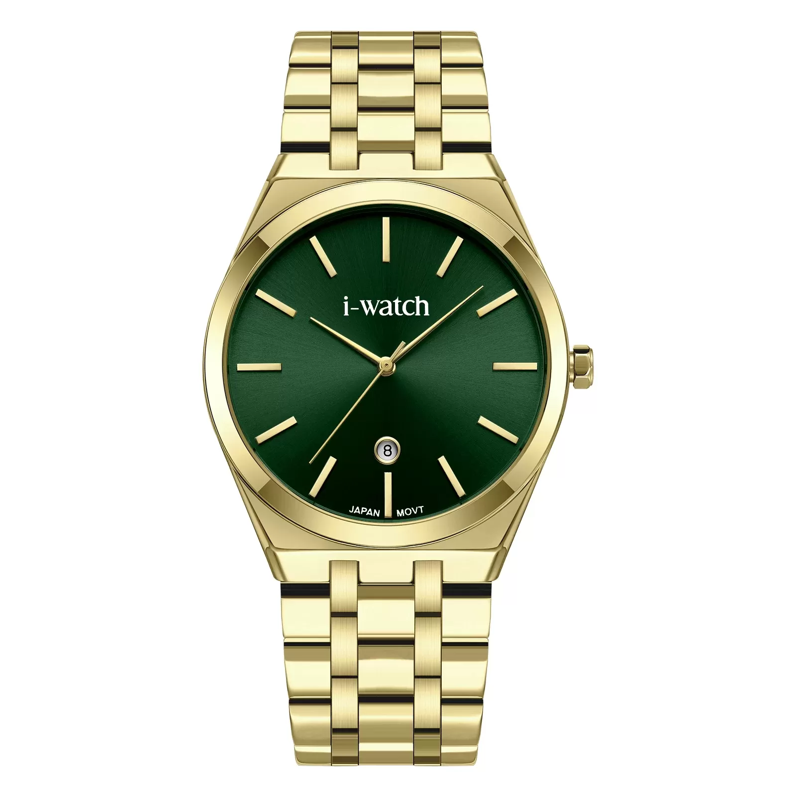 ساعت مچی iWatch مدل 190331M طلایی با بند استیل
