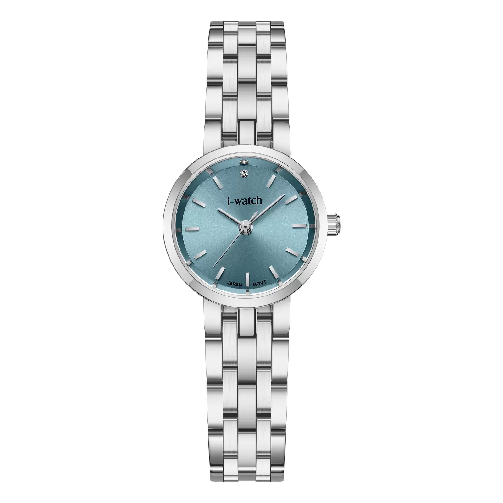 ساعت مچی زنانه برند iWatch مدل 190284L طلایی بند استیل