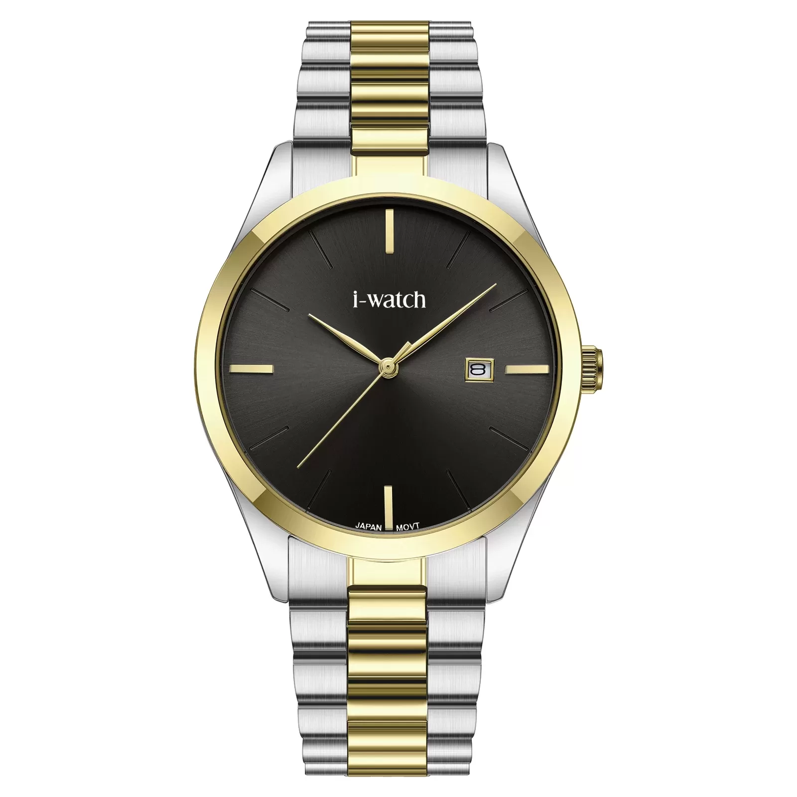 ساعت مچی iWatch مدل 190333M بند استیل طلایی