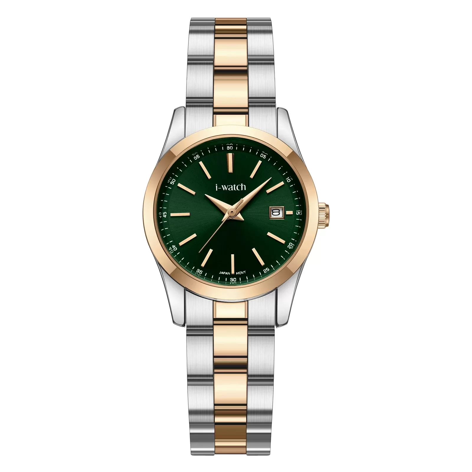 ساعت مچی iWatch مدل 190335L بند استیل طلایی
