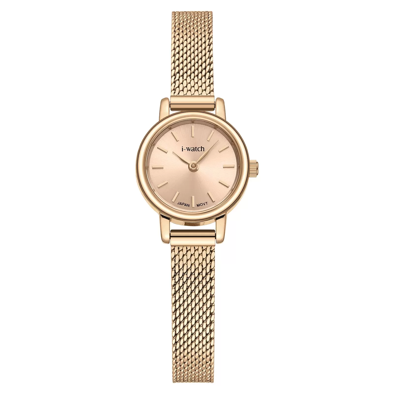 ساعت مچی زنانه برند iWatch مدل 190338L بند استیل طلایی