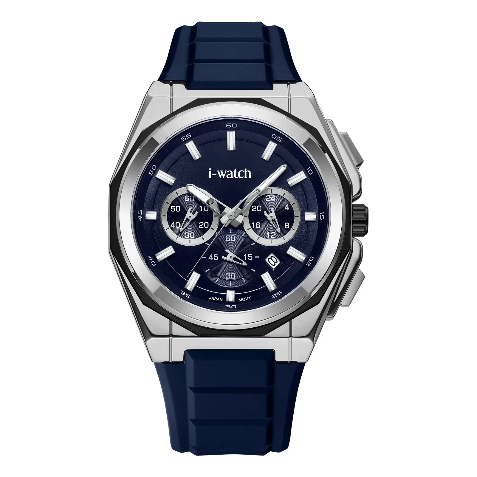 ساعت مچی iWatch مدل 190311M بند سیلیکونی سبز و بدنه طلایی
