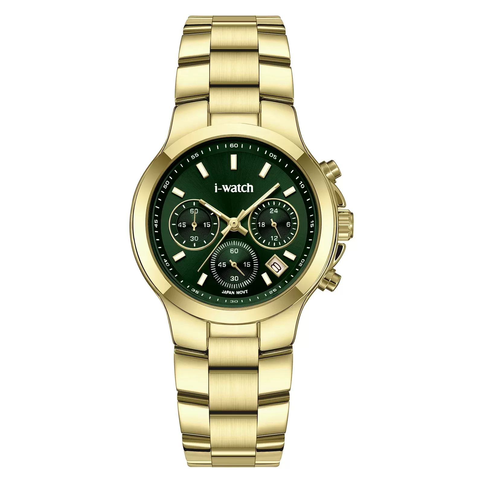 ساعت مچی iWatch مدل 190322L طلایی بند استیل