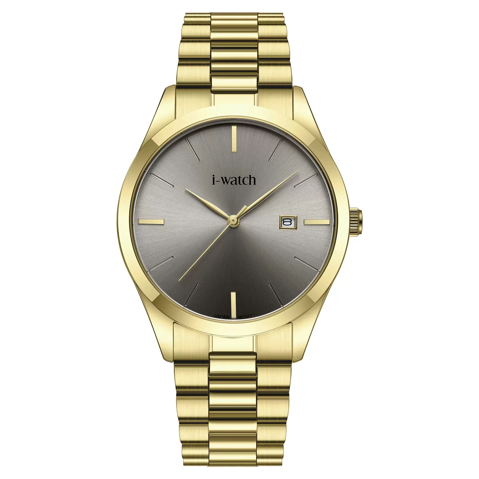 ساعت مچی iWatch مدل 190333M بند استیل طلایی