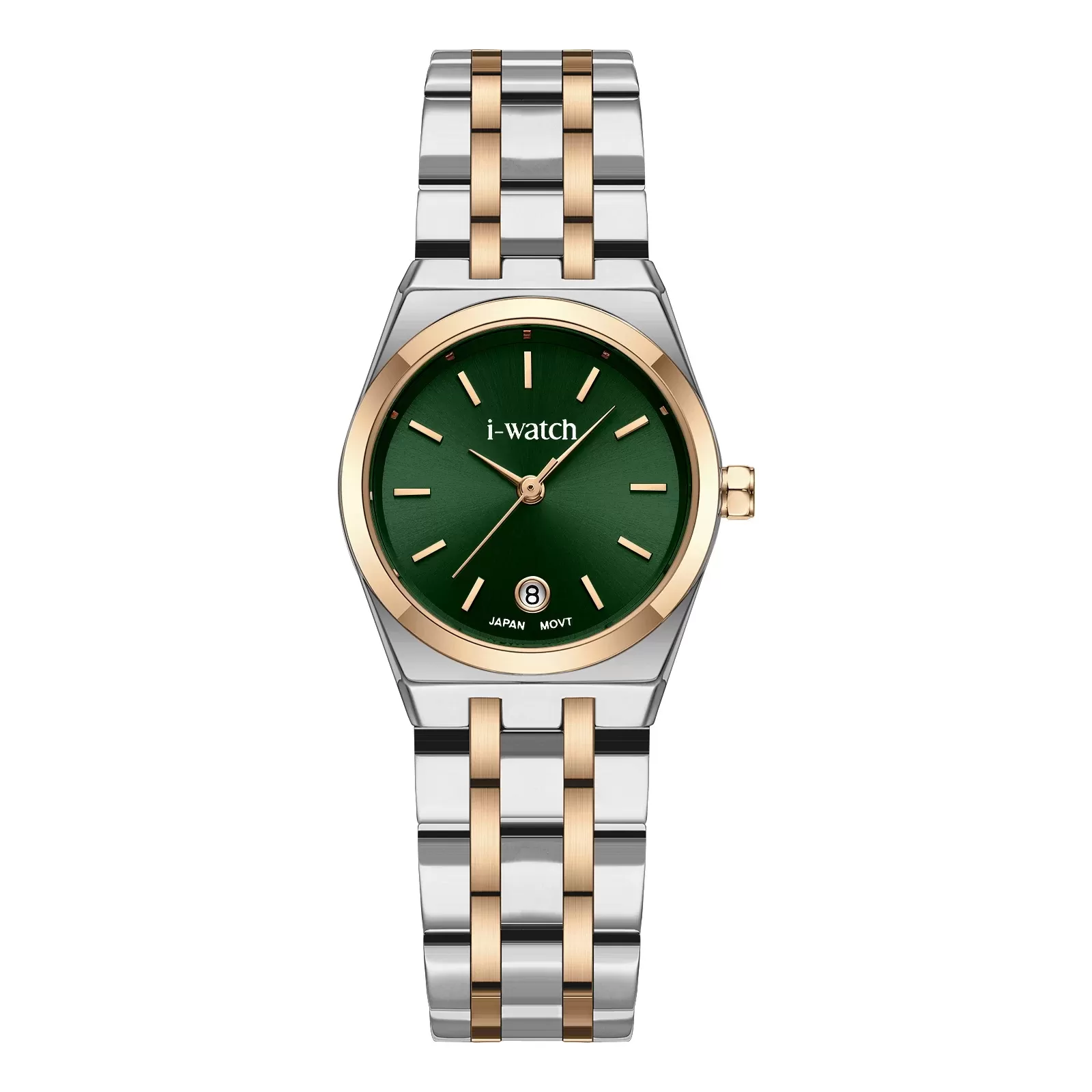ساعت مچی iWatch مدل 190331L طلایی بند استیل