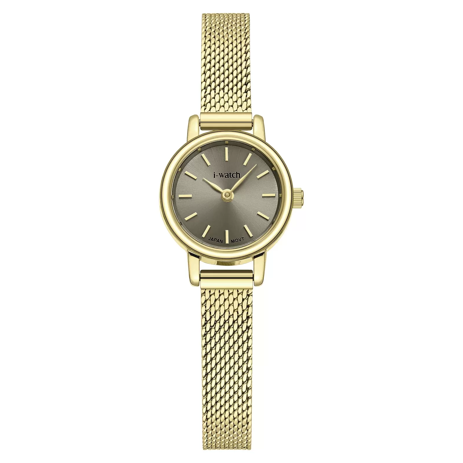 ساعت مچی زنانه برند iWatch مدل 190338L بند استیل طلایی