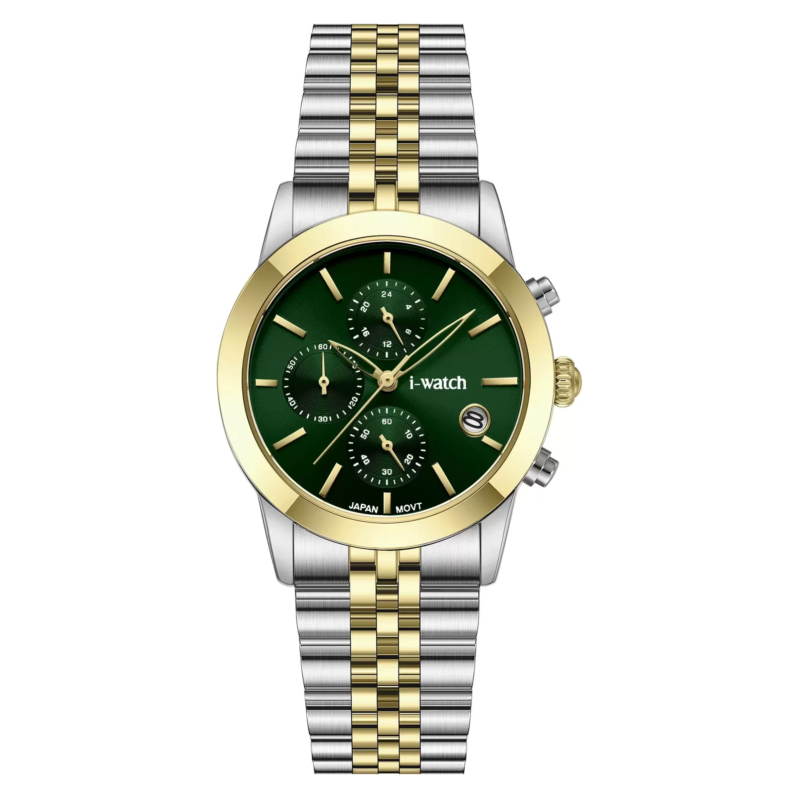ساعت مچی iWatch مدل 190323L بند استیل طلایی