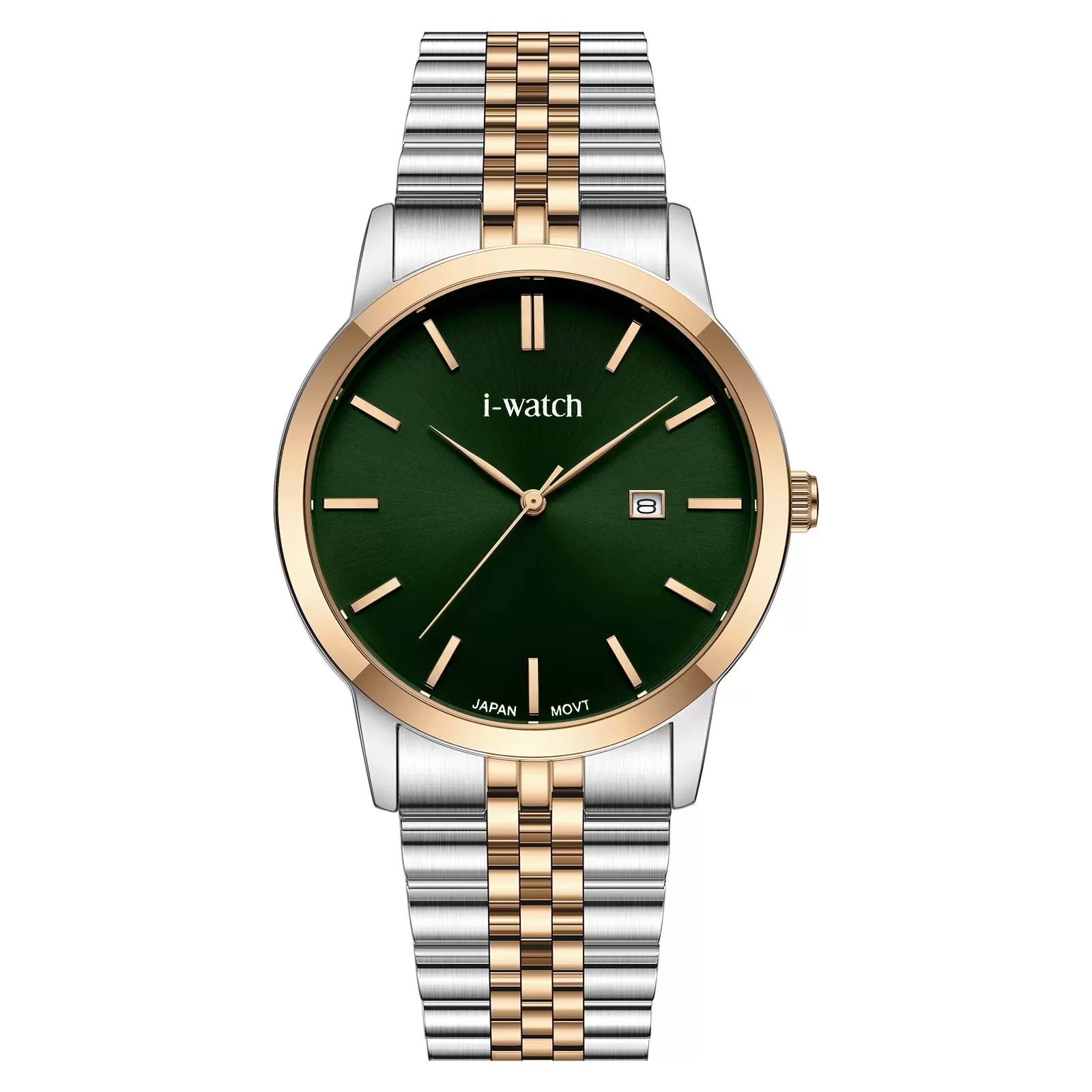 ساعت مچی iWatch مدل 190334M طلایی با بند استیل