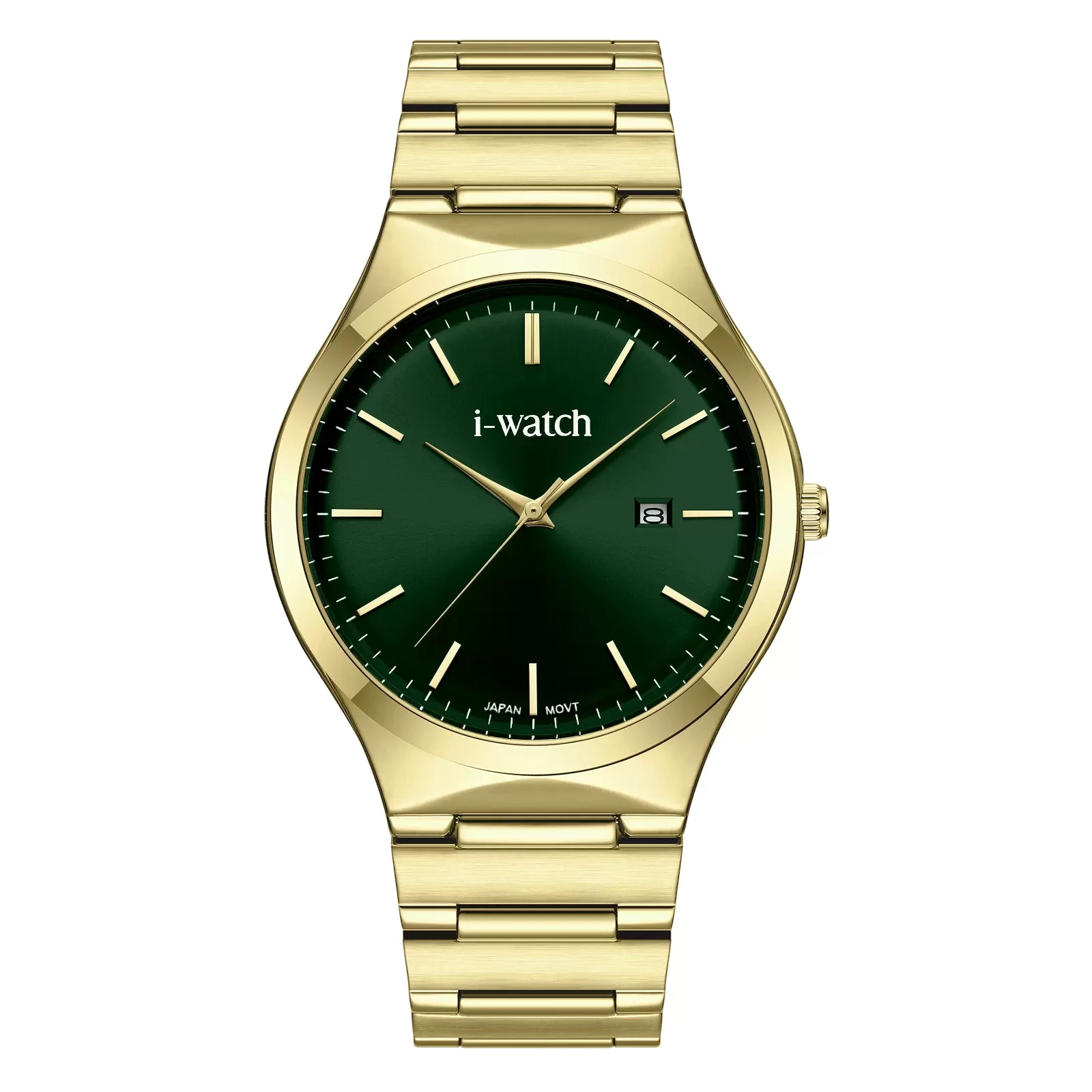 ساعت مچی iWatch مدل 190330M بند استیل طلایی