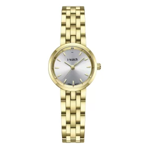 ساعت مچی زنانه برند iWatch مدل 190284L طلایی بند استیل
