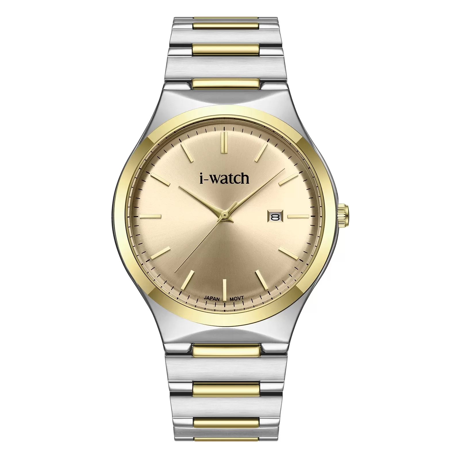 ساعت مچی iWatch مدل 190330M بند استیل طلایی