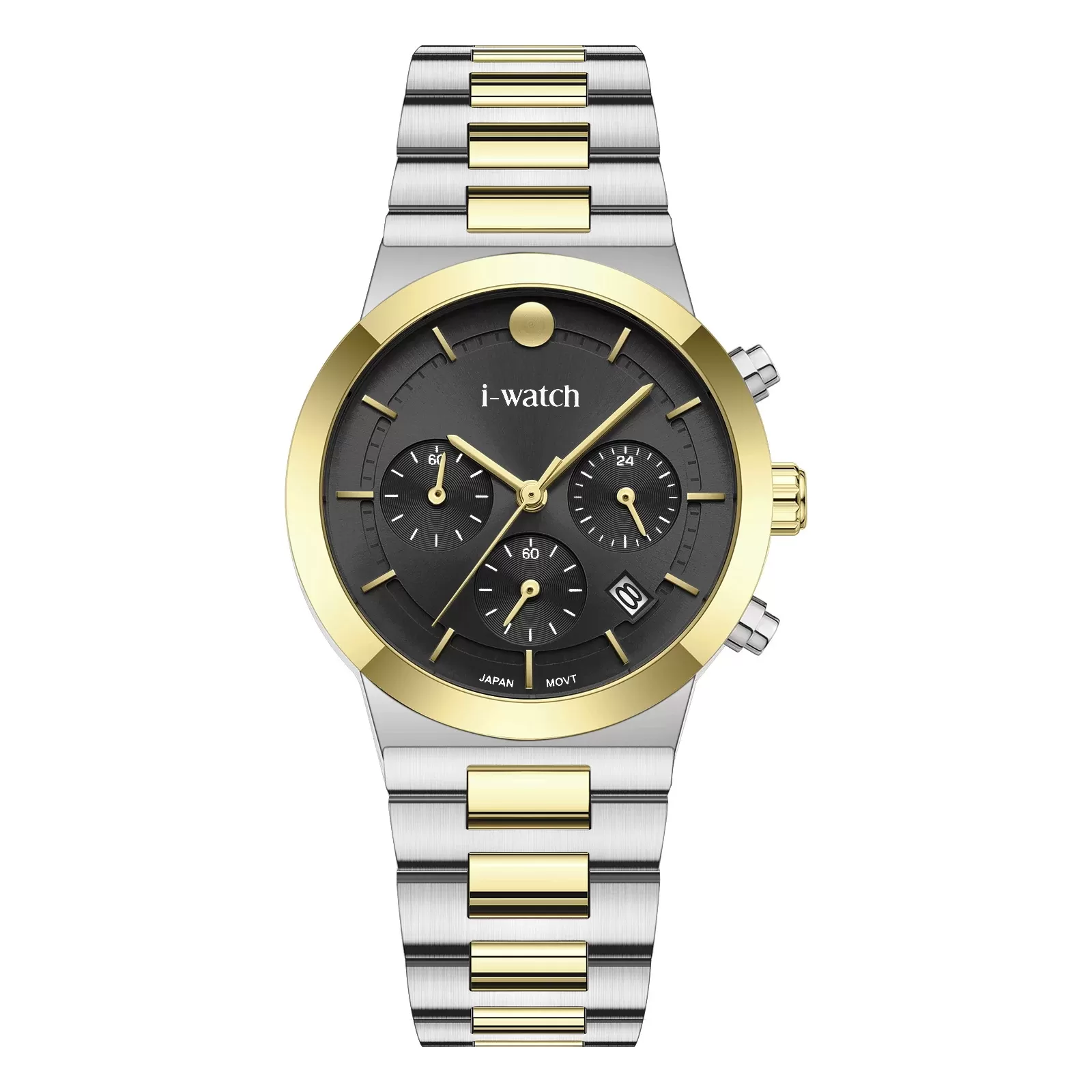 ساعت مچی iWatch مدل 190321L بند استیل طلایی