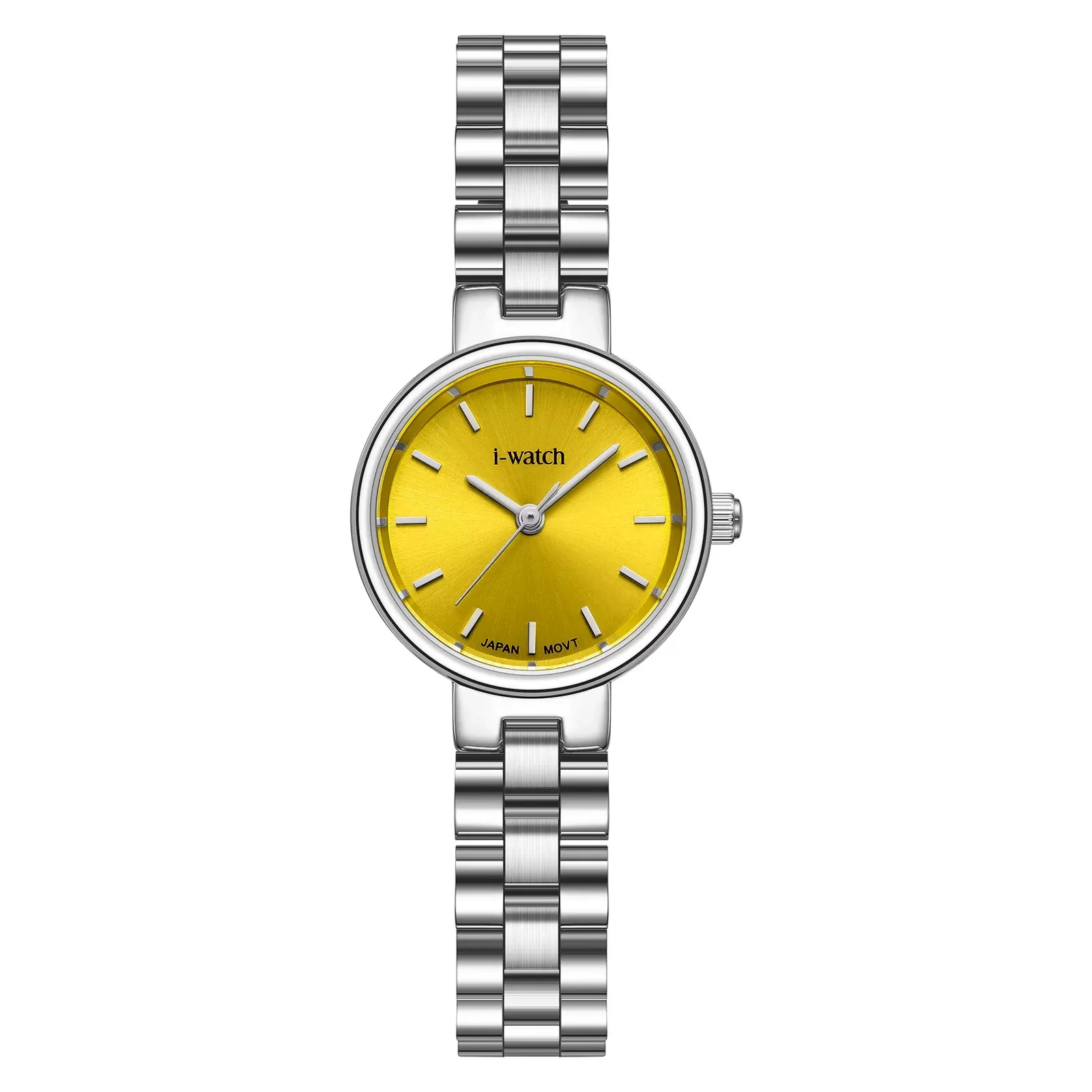 ساعت مچی زنانه iWatch مدل 190301L بند استیل طلایی