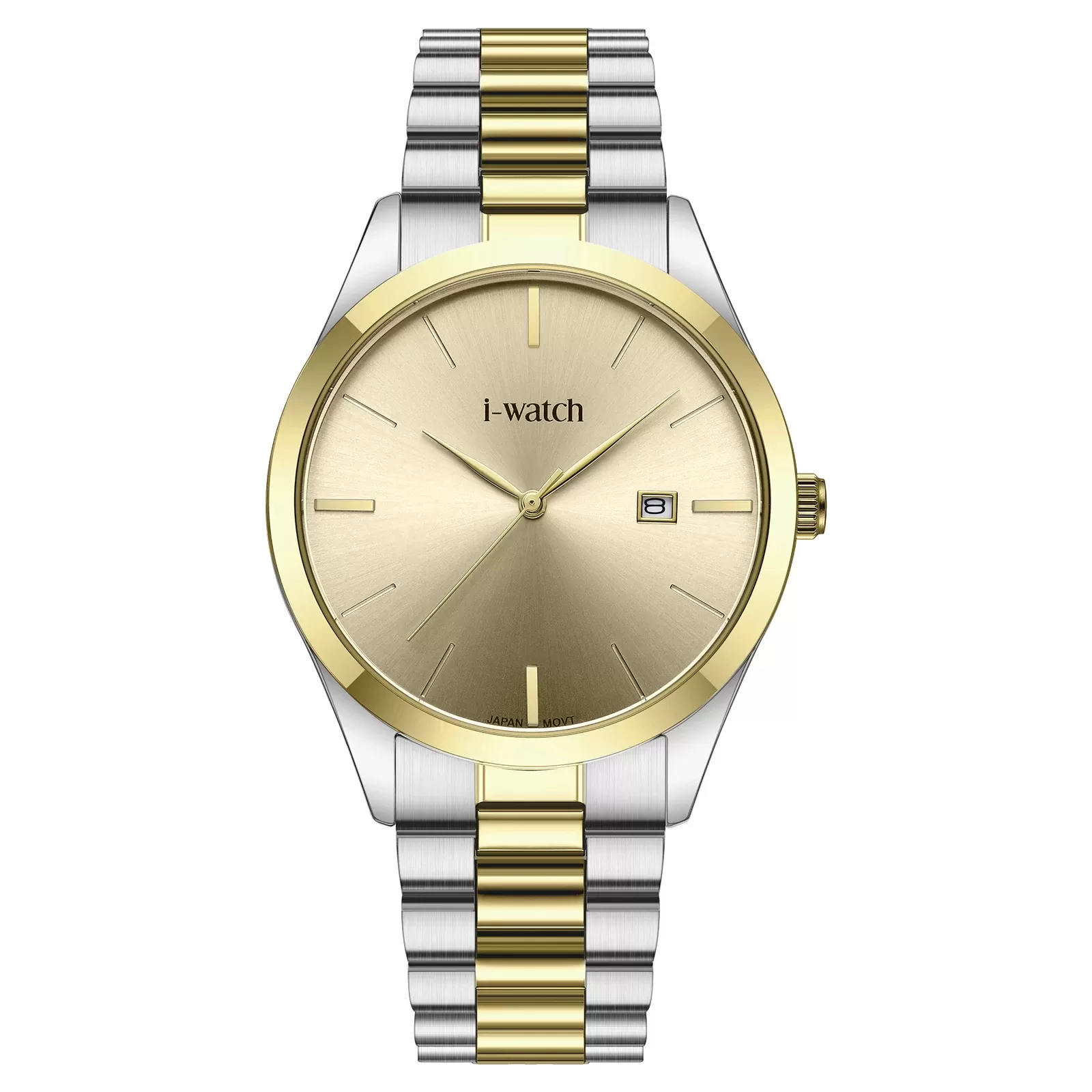 ساعت مچی iWatch مدل 190333M بند استیل طلایی