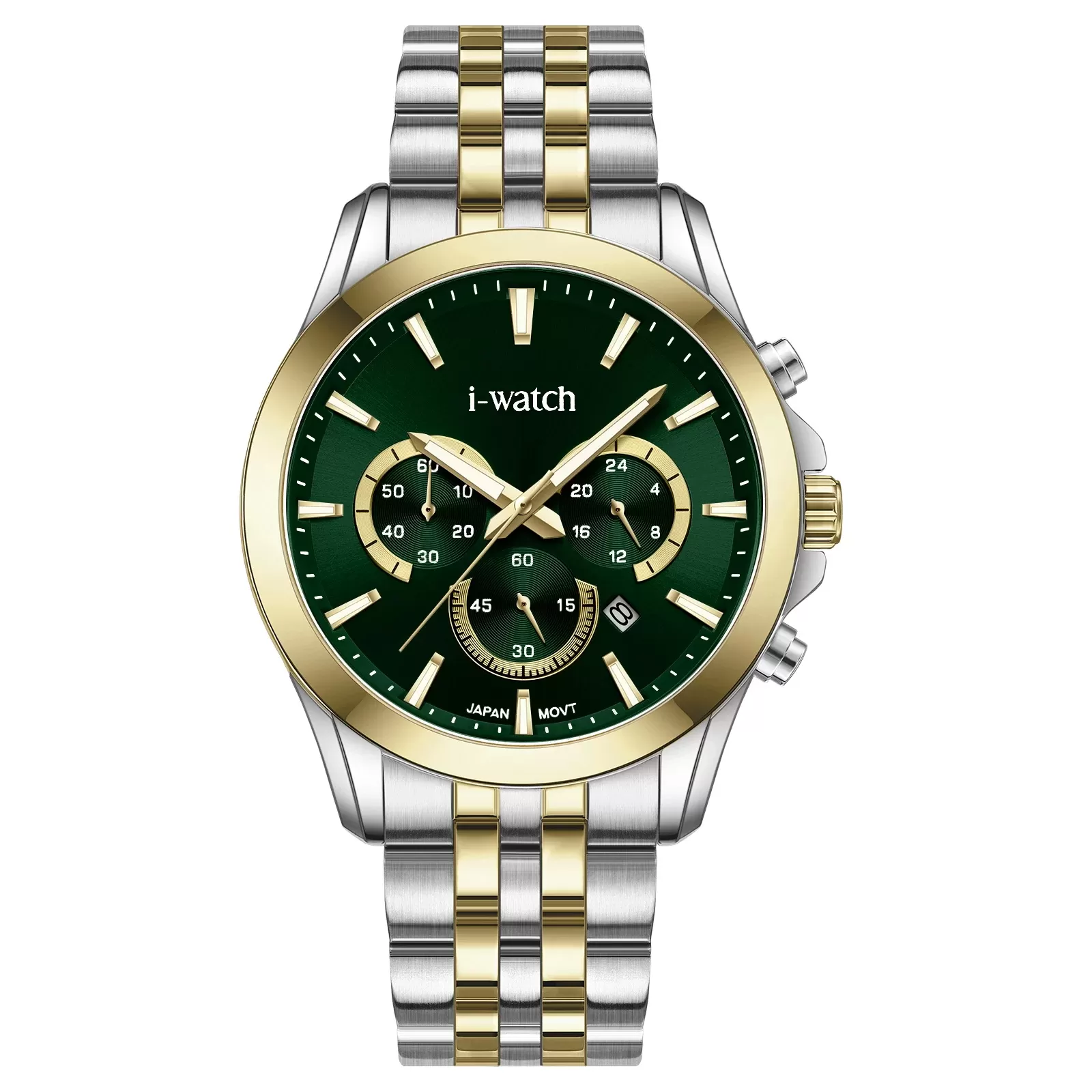ساعت مچی برند iWatch مدل 190303M طلایی بند استیل