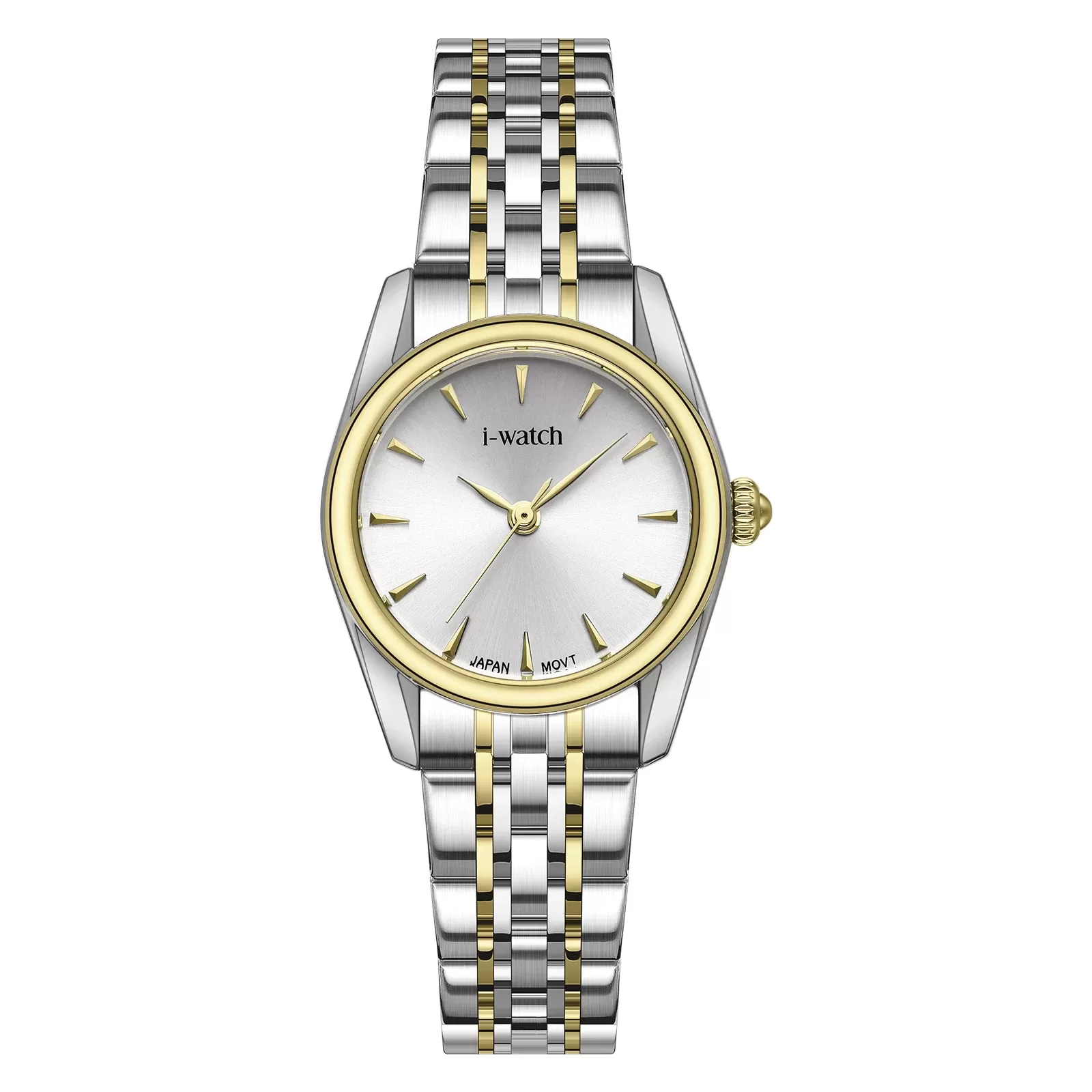 ساعت مچی زنانه iWatch مدل 190290L طلایی بند استیل