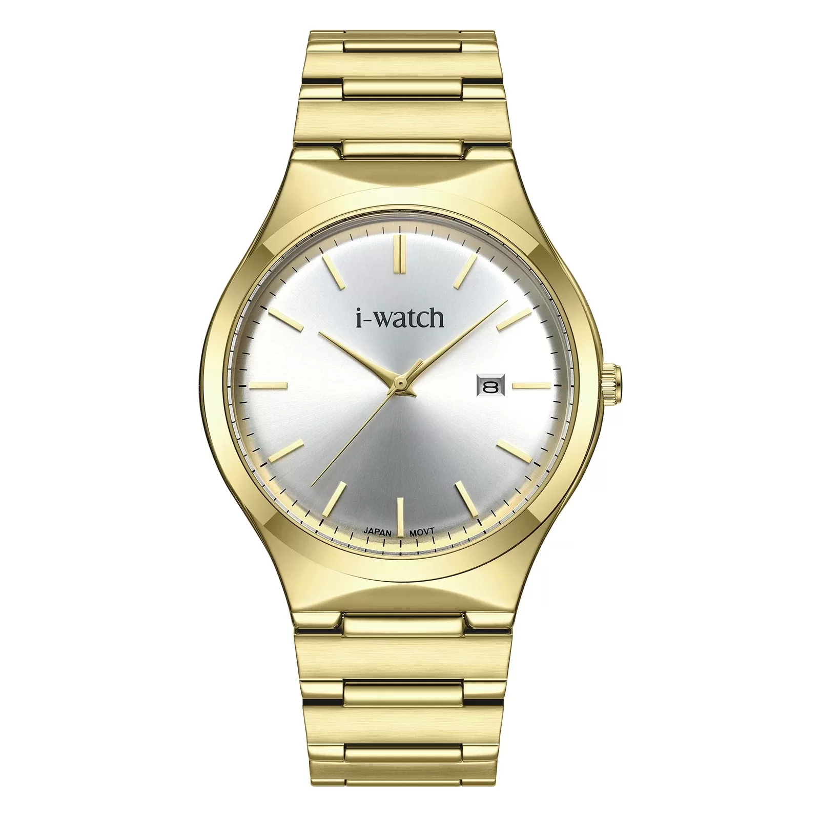 ساعت مچی iWatch مدل 190330M بند استیل طلایی