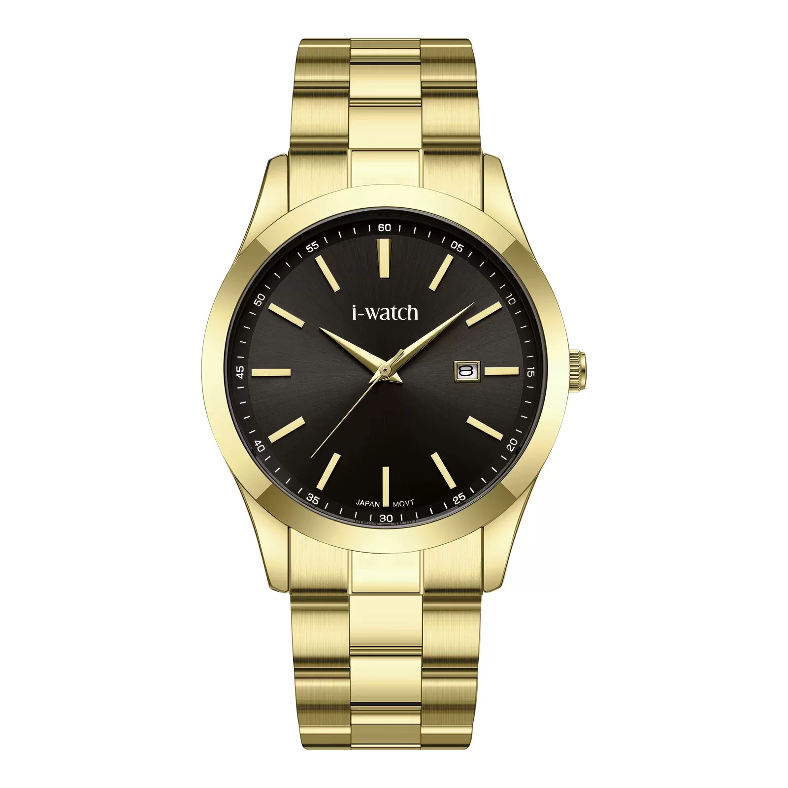 ساعت مچی iWatch مدل 190335M بند استیل طلایی