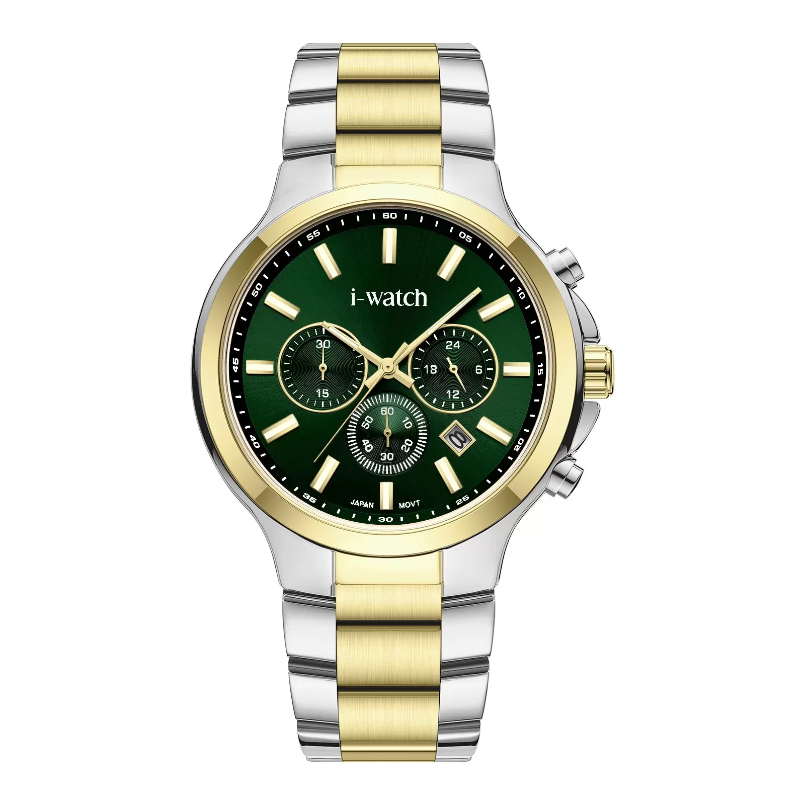 ساعت مچی iWatch مدل 190322M بند استیل طلایی
