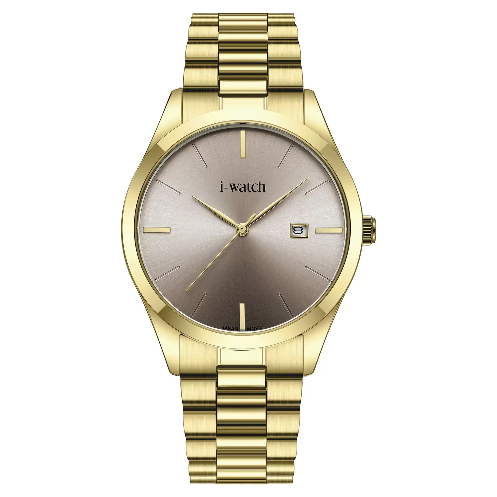 ساعت مچی iWatch مدل 190333M بند استیل طلایی