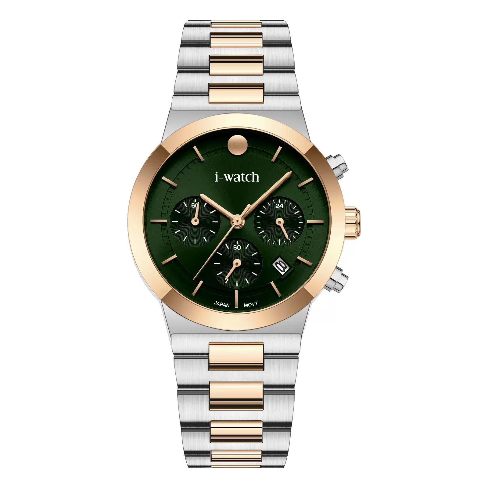 ساعت مچی iWatch مدل 190321L بند استیل طلایی