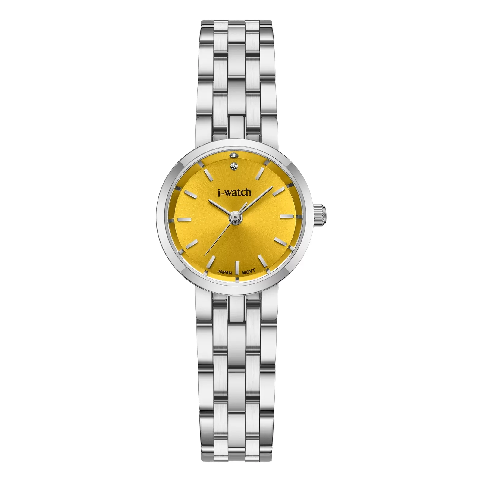 ساعت مچی زنانه برند iWatch مدل 190284L طلایی بند استیل