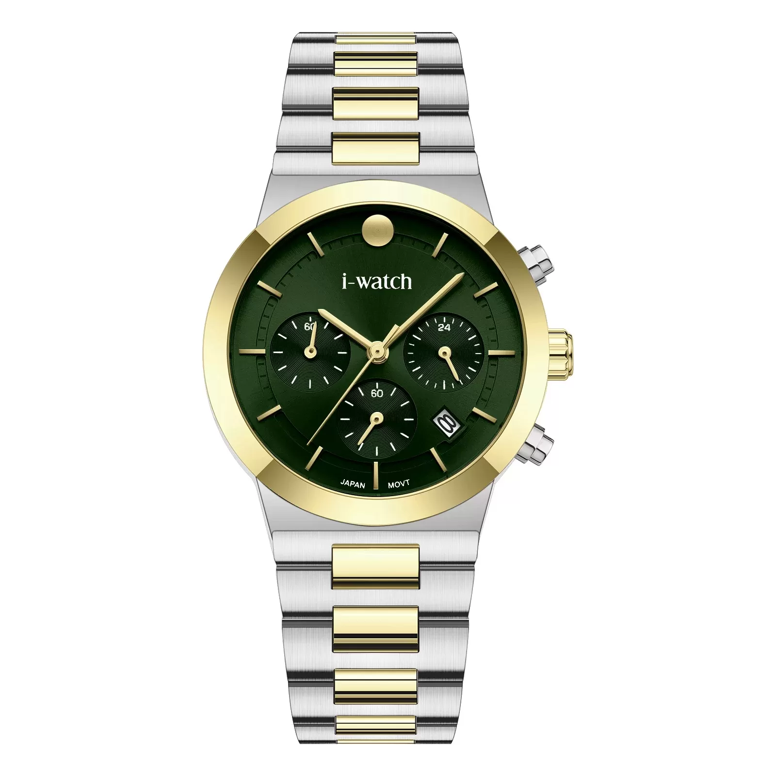 ساعت مچی iWatch مدل 190321L بند استیل طلایی
