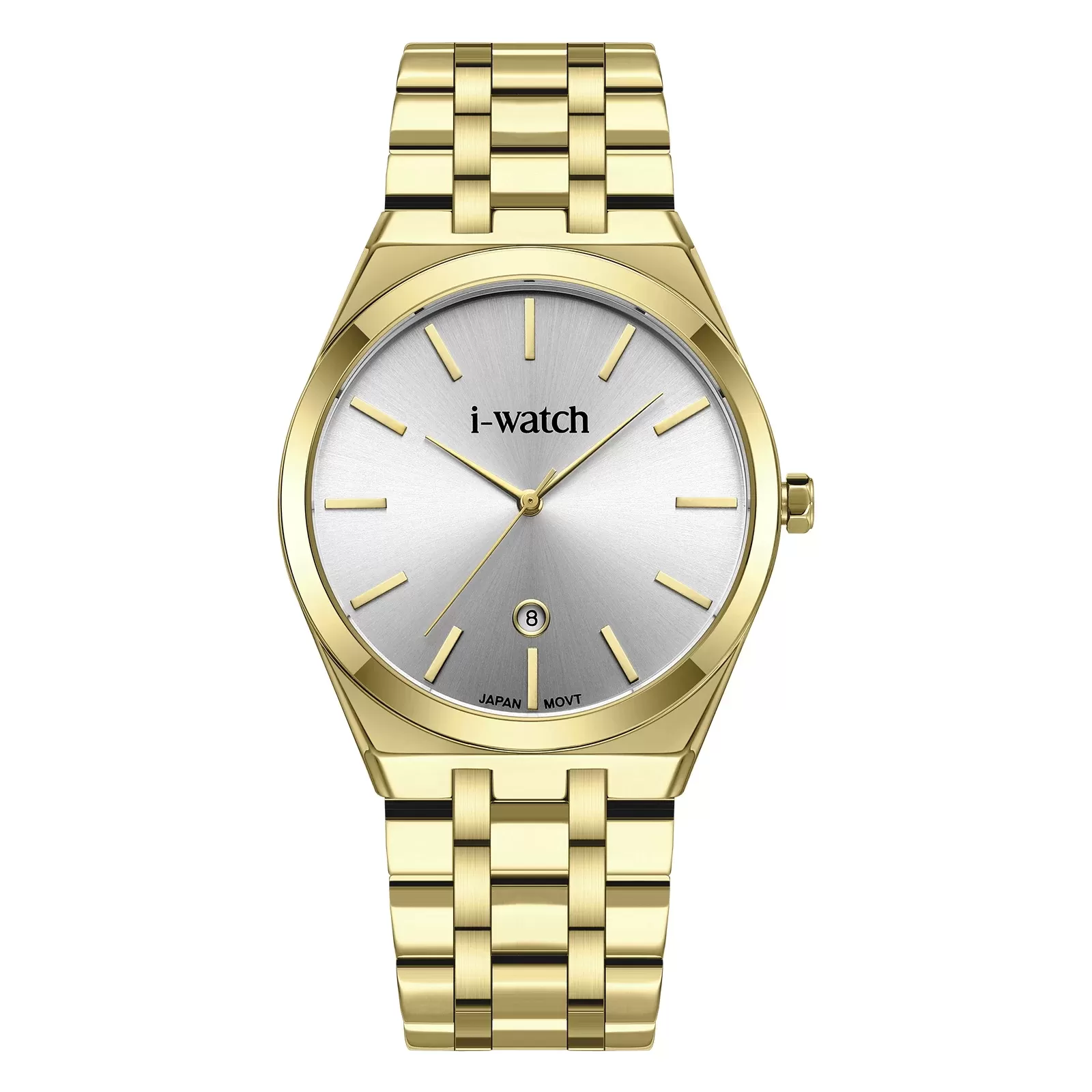 ساعت مچی iWatch مدل 190331M طلایی با بند استیل