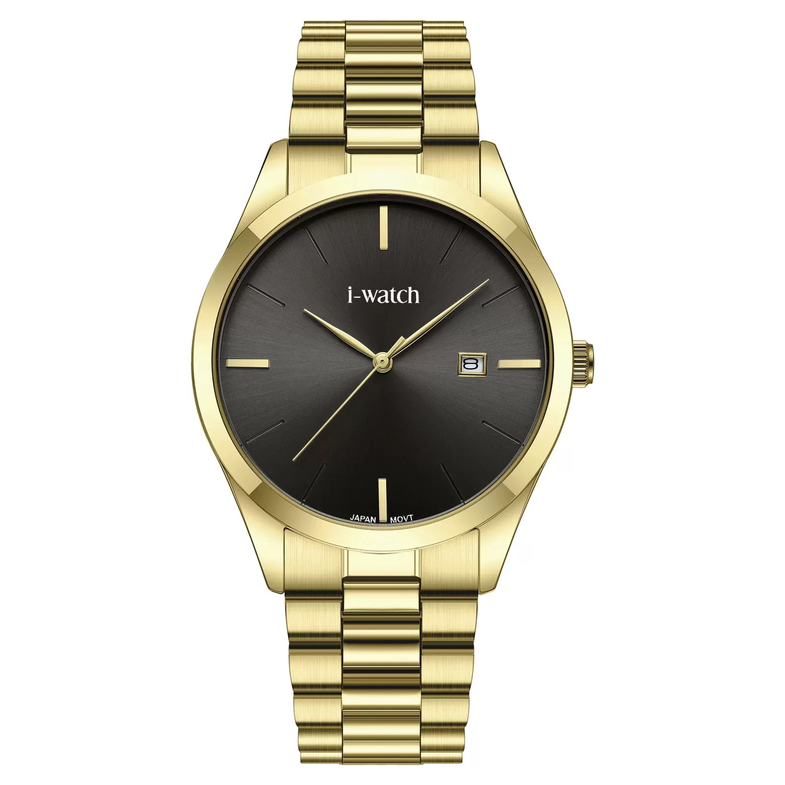 ساعت مچی iWatch مدل 190333M بند استیل طلایی