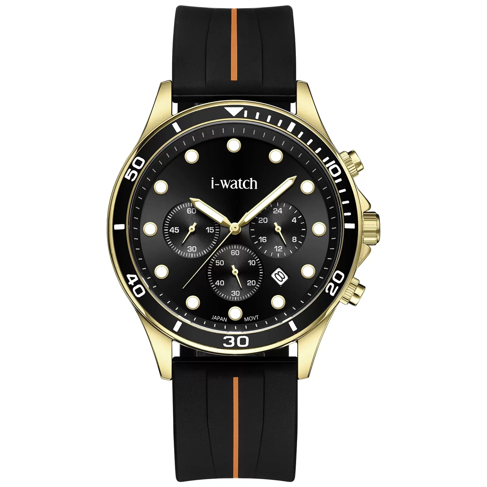 ساعت مچی مردانه برند iWatch مدل 190316M بند سیلیکونی سبز