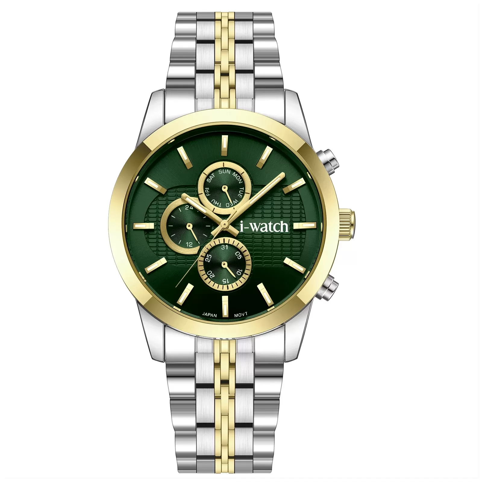 ساعت مچی iWatch مدل 190329M بند استیل طلایی