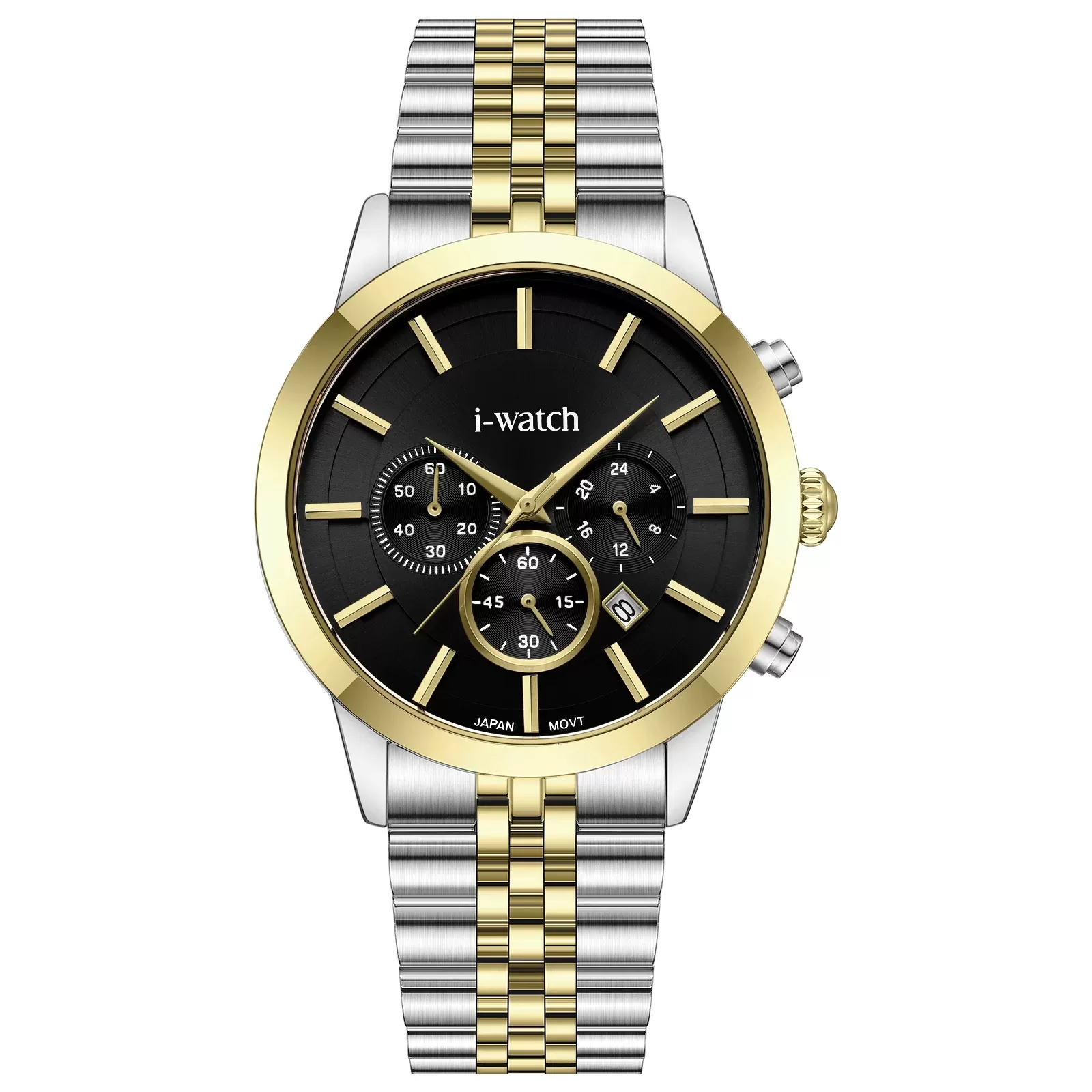 ساعت مچی iWatch مدل 190307M بند استیل طلایی