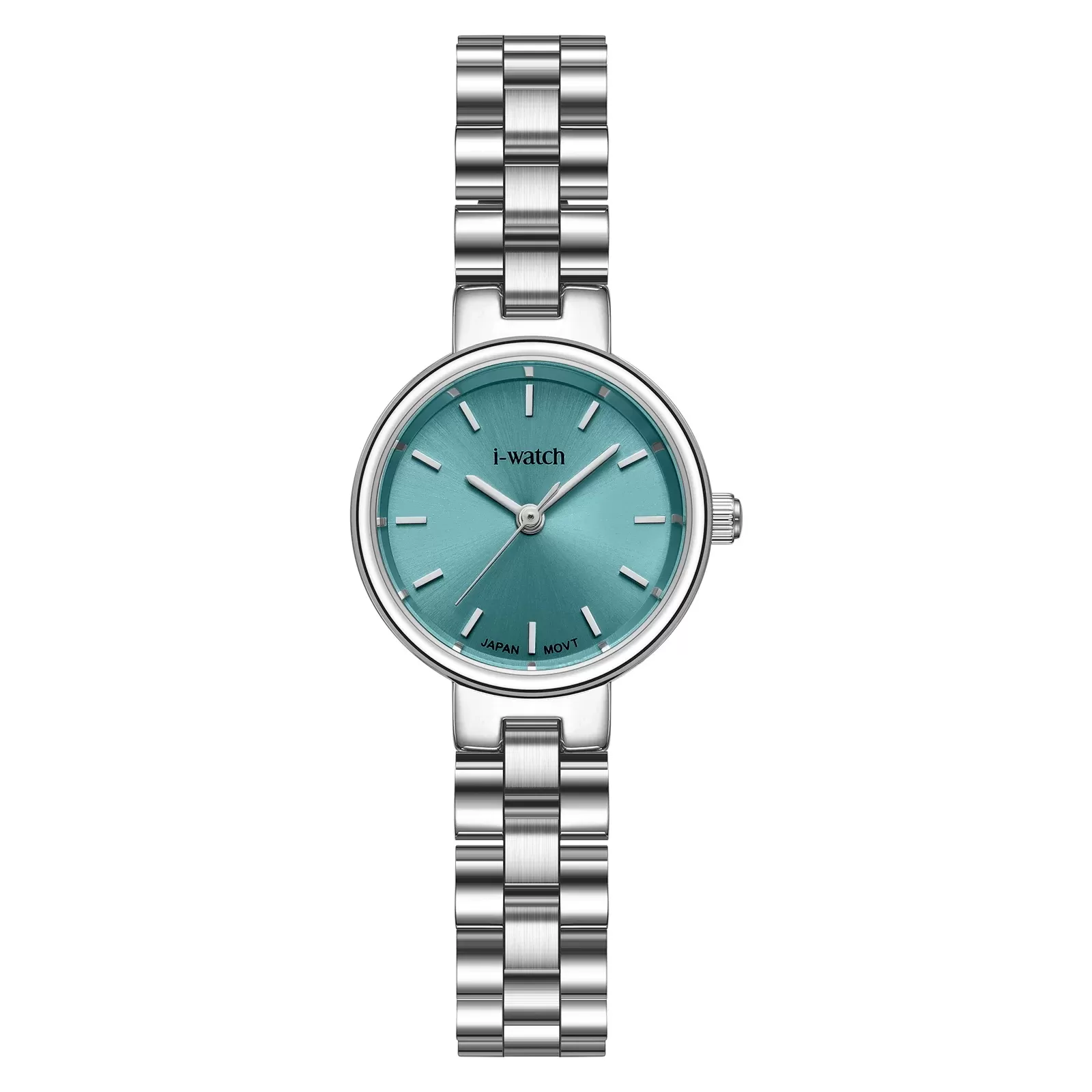 ساعت مچی زنانه iWatch مدل 190301L بند استیل طلایی
