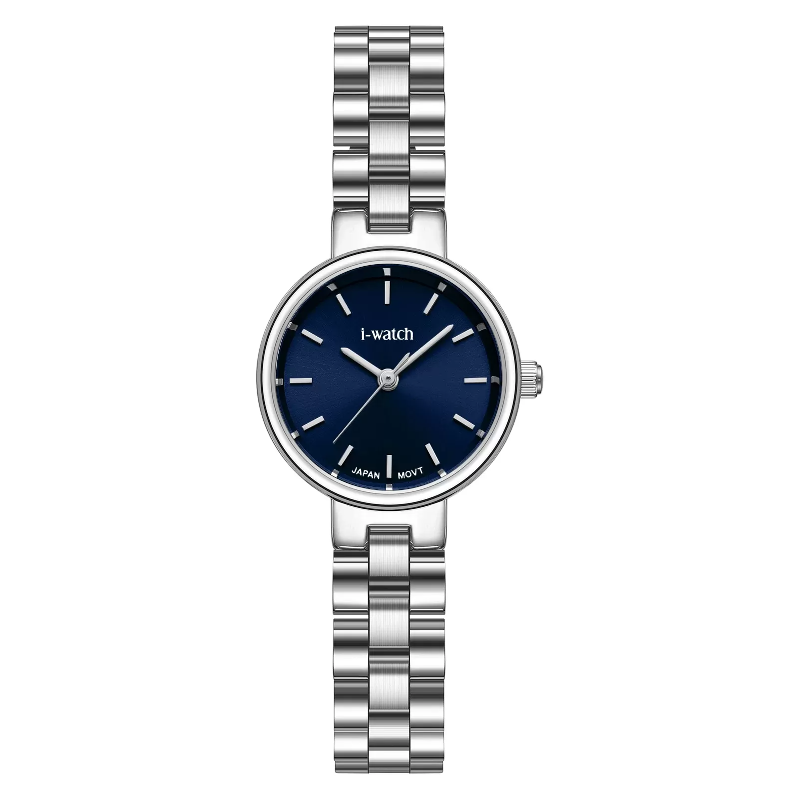ساعت مچی زنانه iWatch مدل 190301L بند استیل طلایی