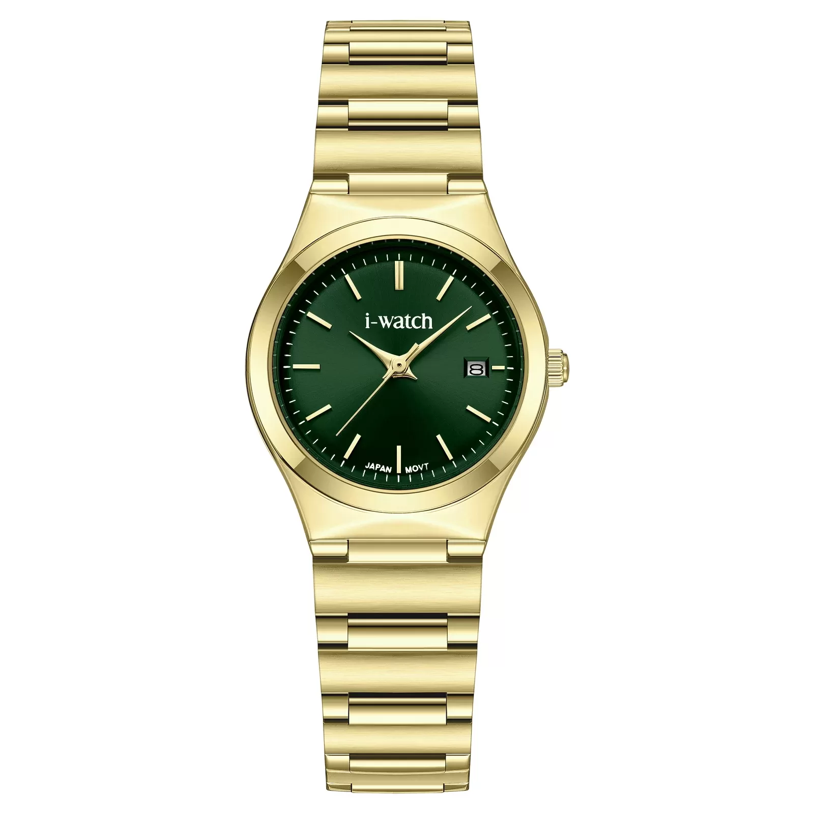 ساعت مچی iWatch مدل 190330L بند استیل طلایی