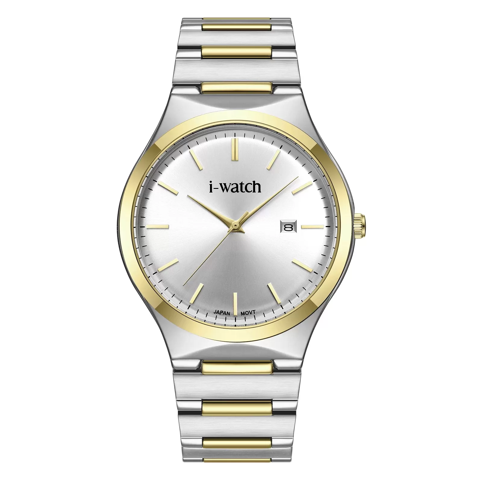 ساعت مچی iWatch مدل 190330M بند استیل طلایی