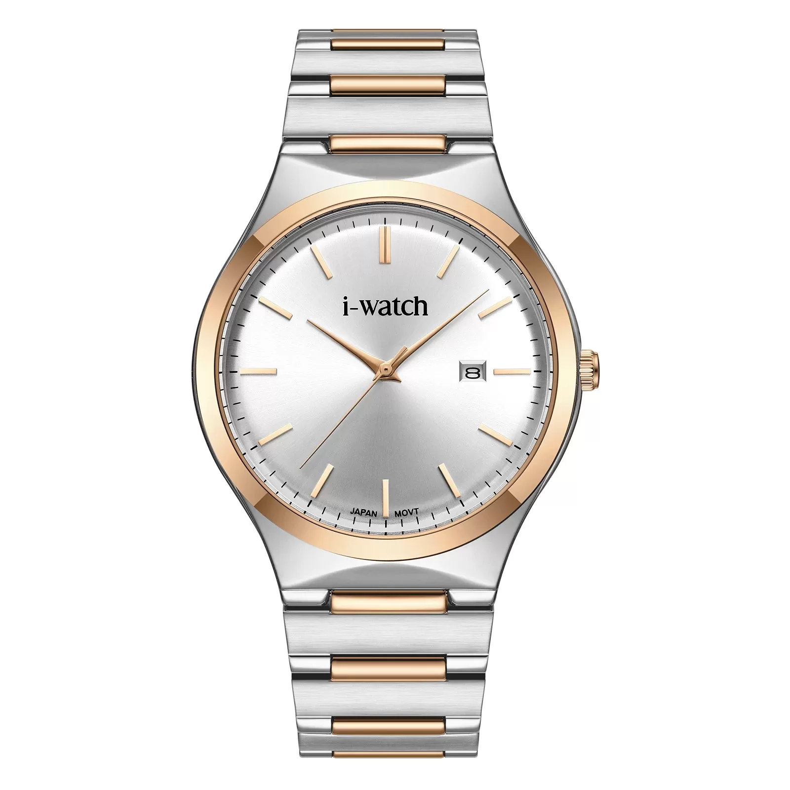 ساعت مچی iWatch مدل 190330M بند استیل طلایی